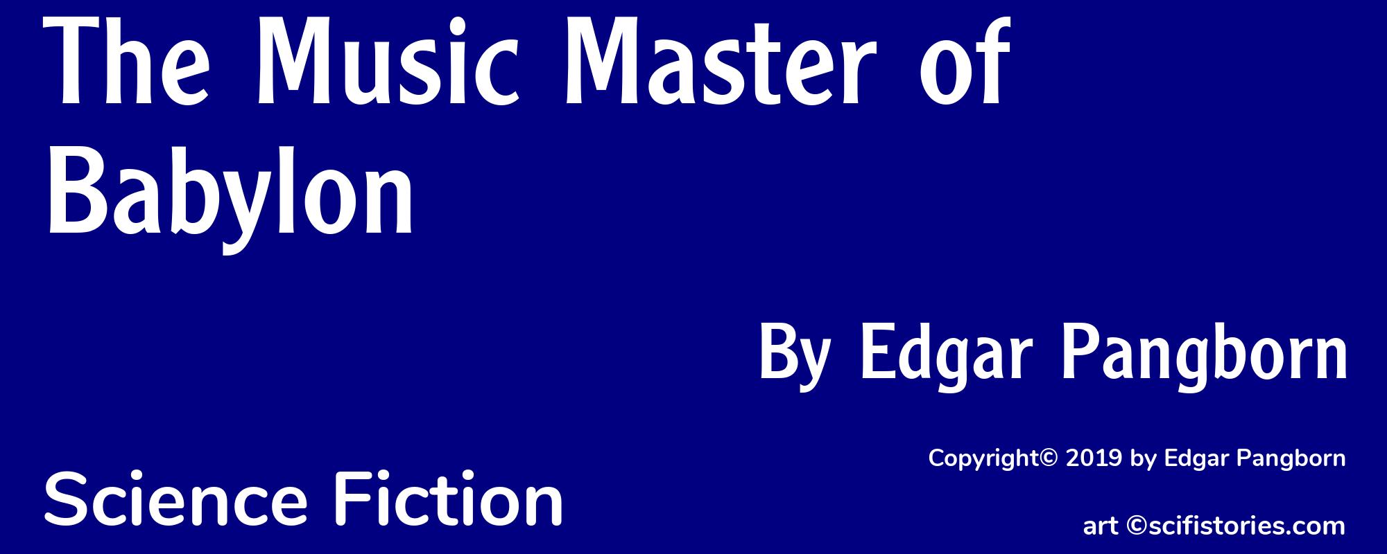 The Music Master of Babylon - Cover