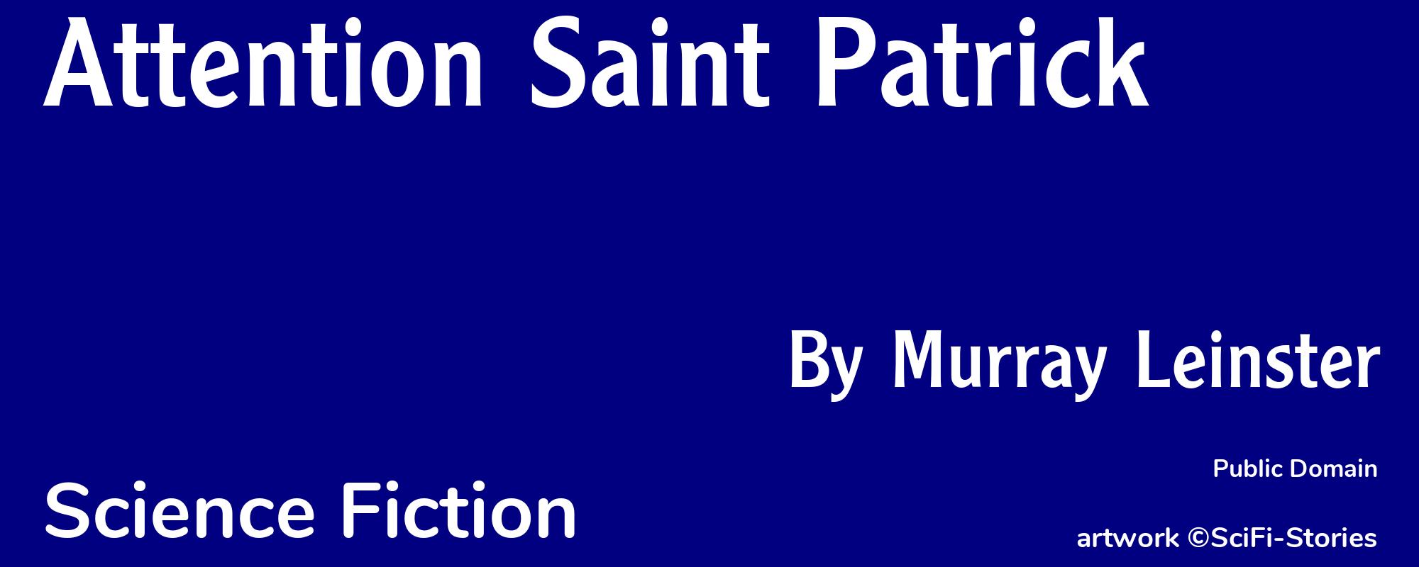 Attention Saint Patrick - Cover