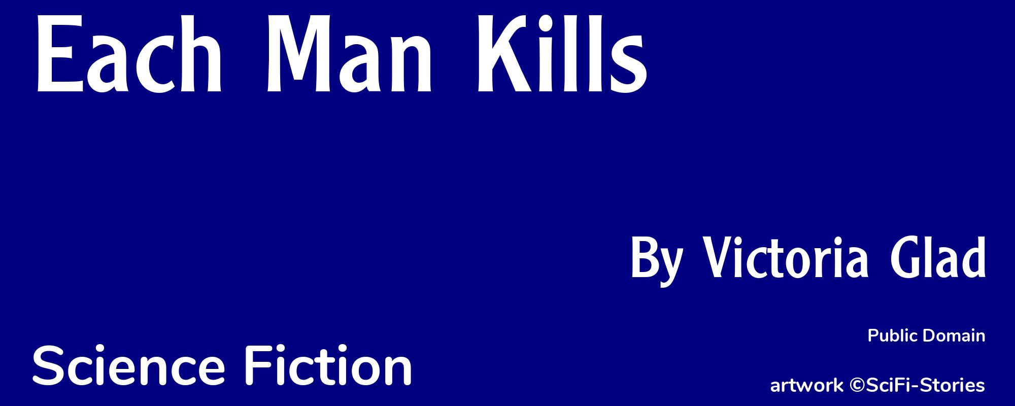 Each Man Kills - Cover
