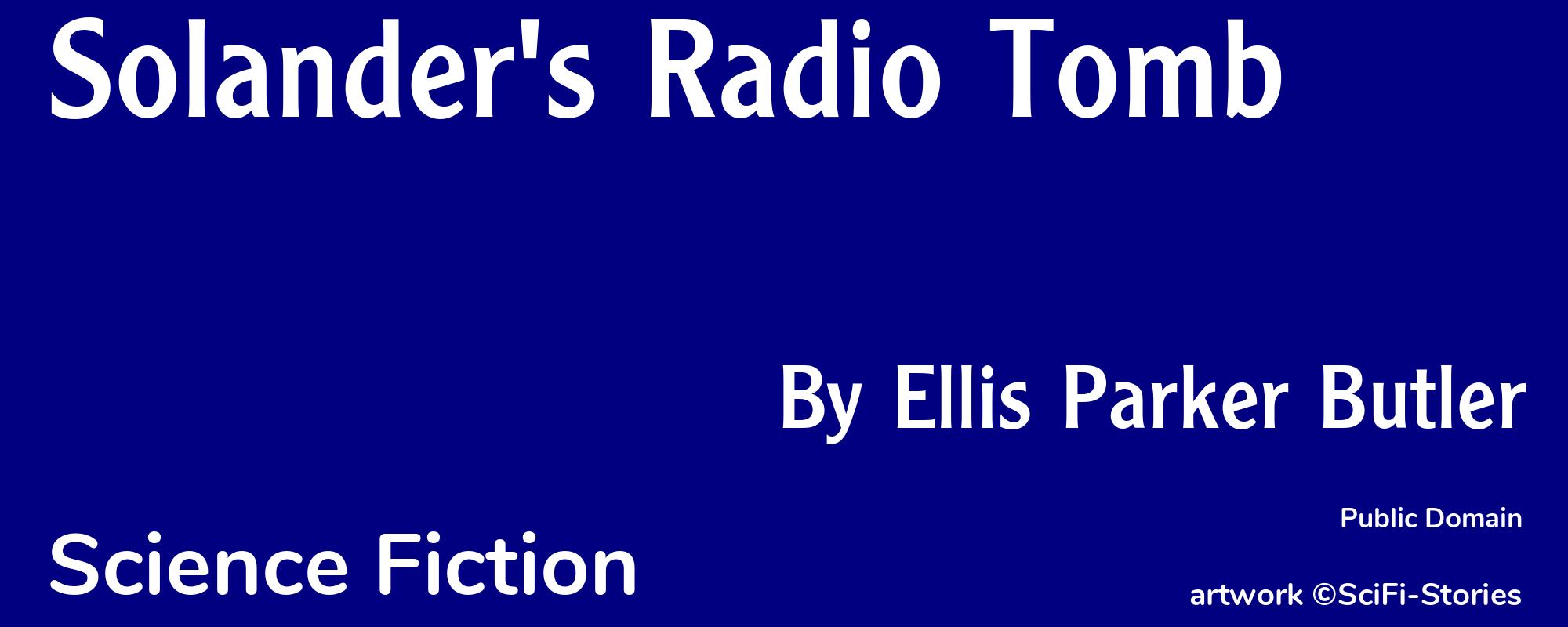 Solander's Radio Tomb - Cover