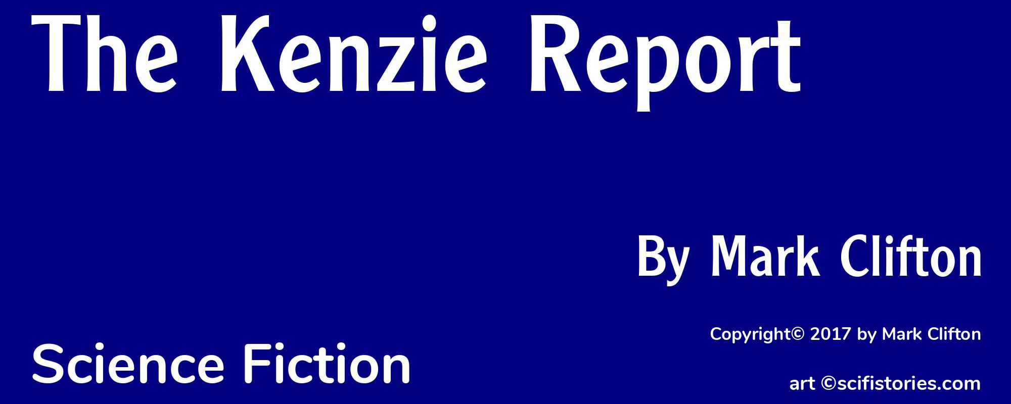 The Kenzie Report - Cover