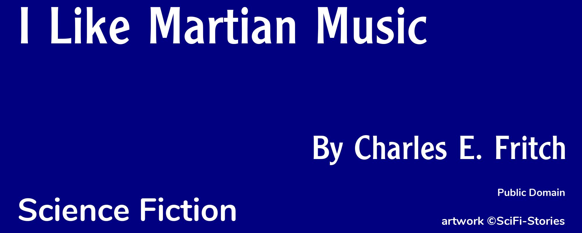 I Like Martian Music - Cover
