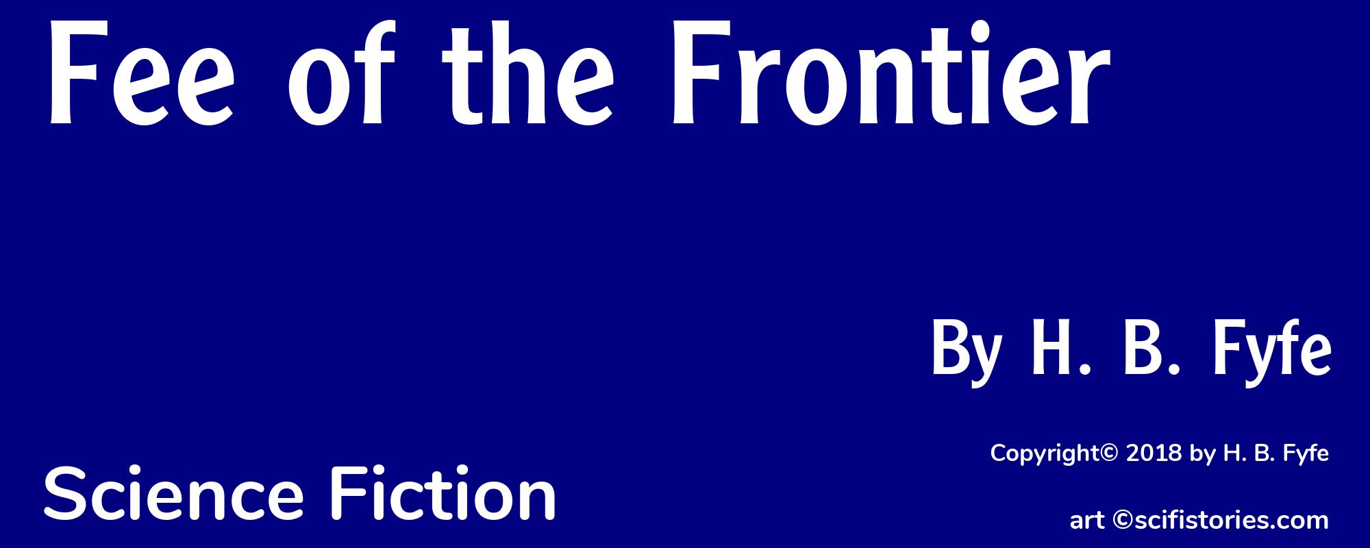 Fee of the Frontier - Cover