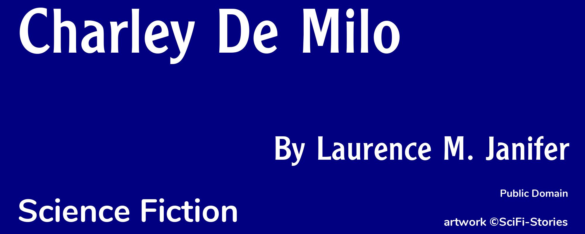 Charley De Milo - Cover