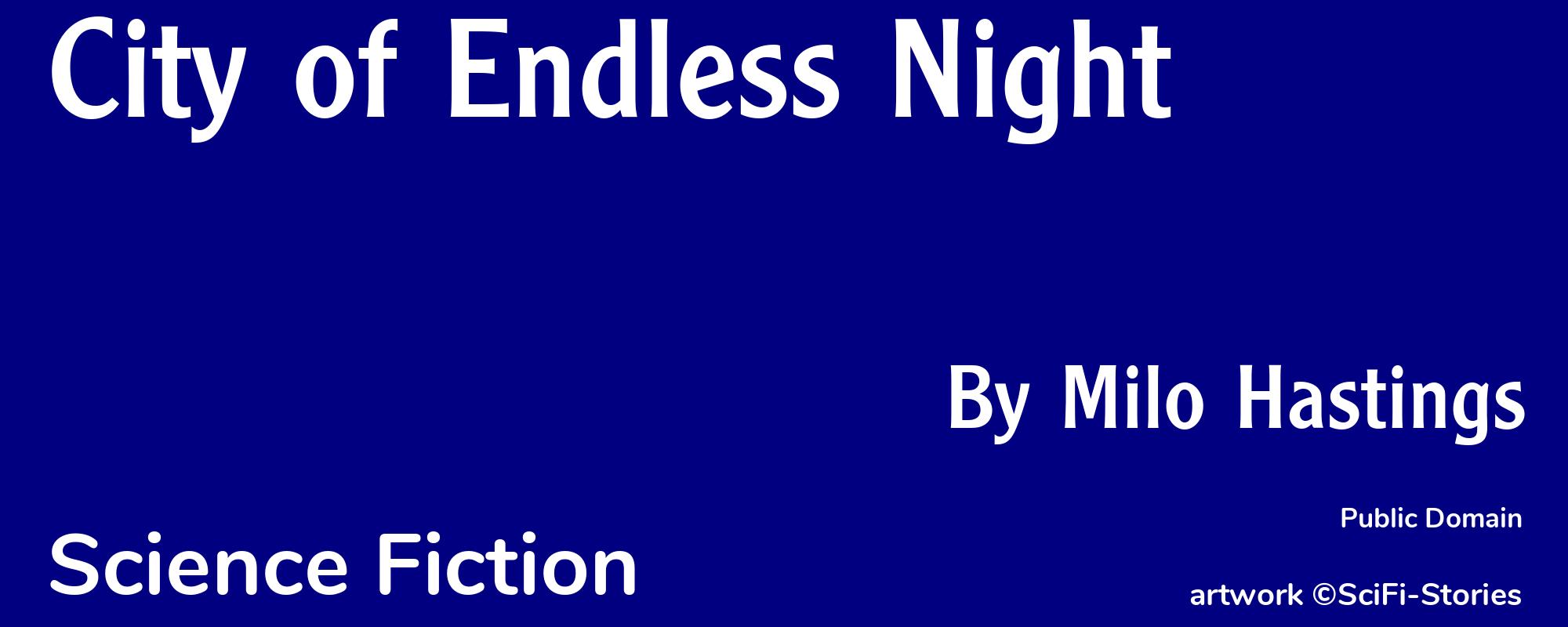 City of Endless Night - Cover