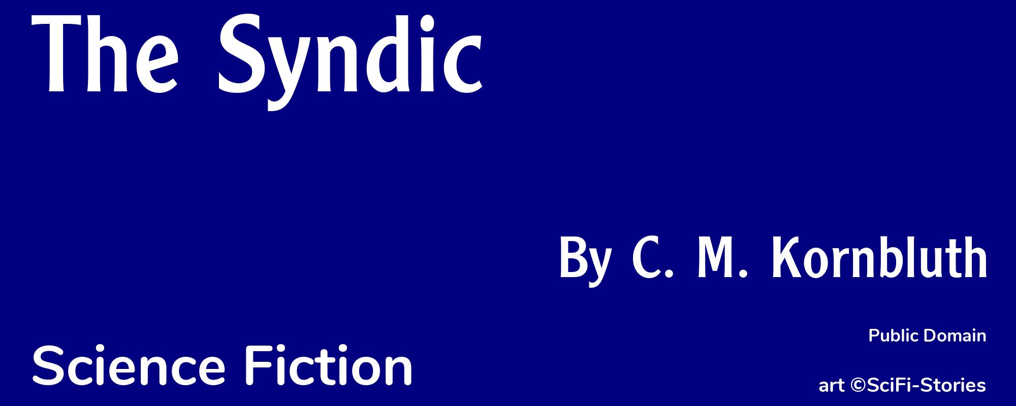 The Syndic - Cover