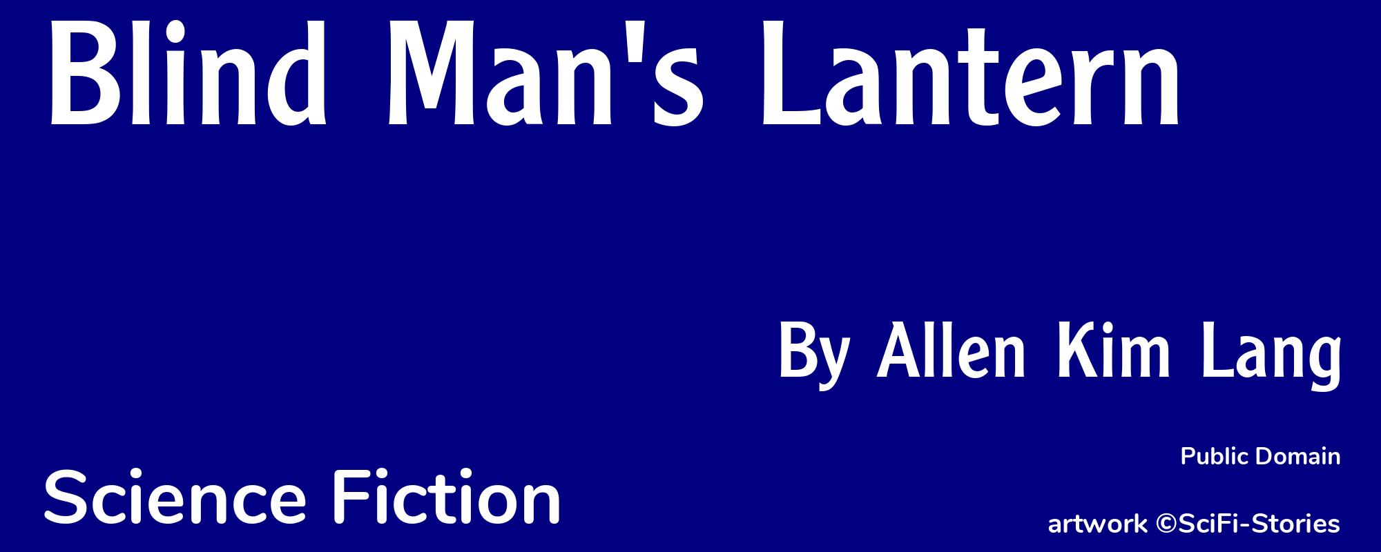Blind Man's Lantern - Cover