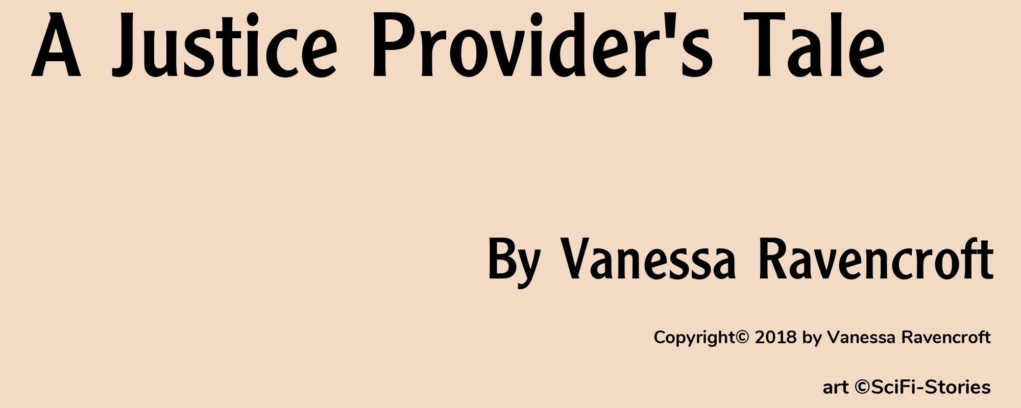 A Justice Provider's Tale - Cover