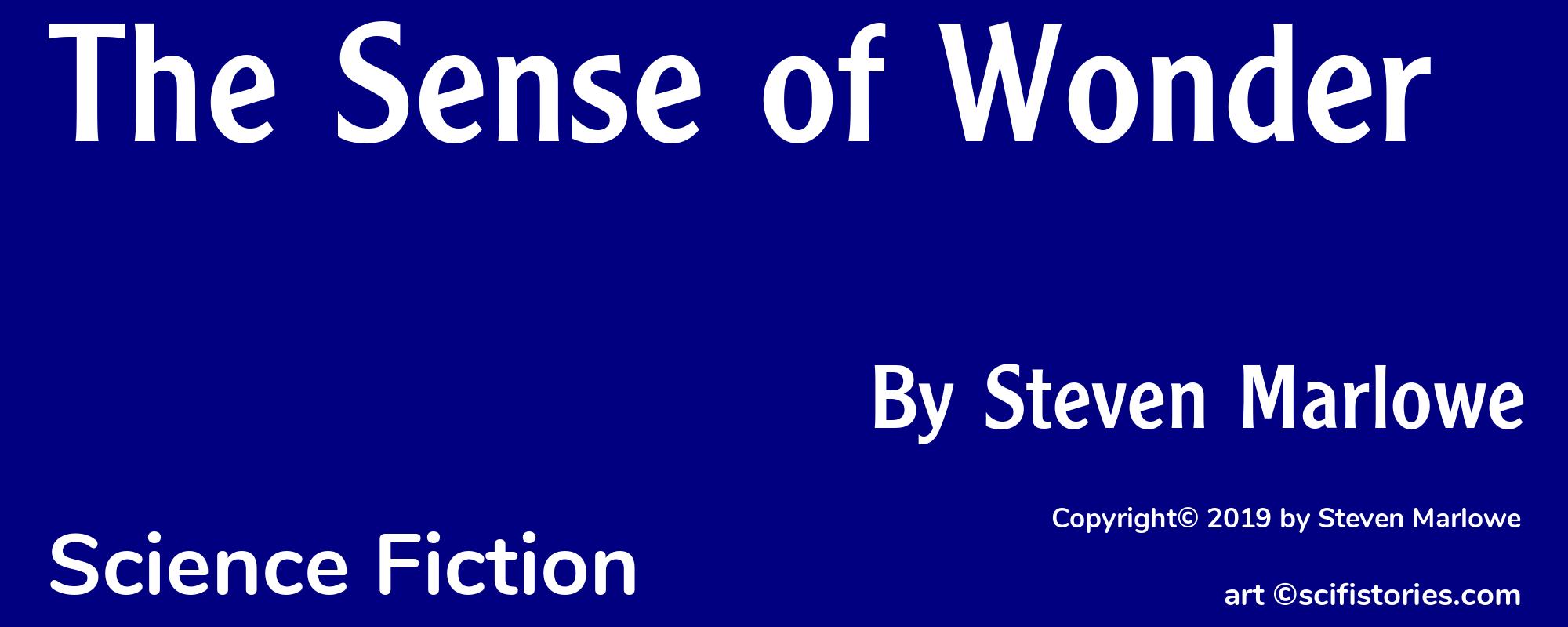 The Sense of Wonder - Cover
