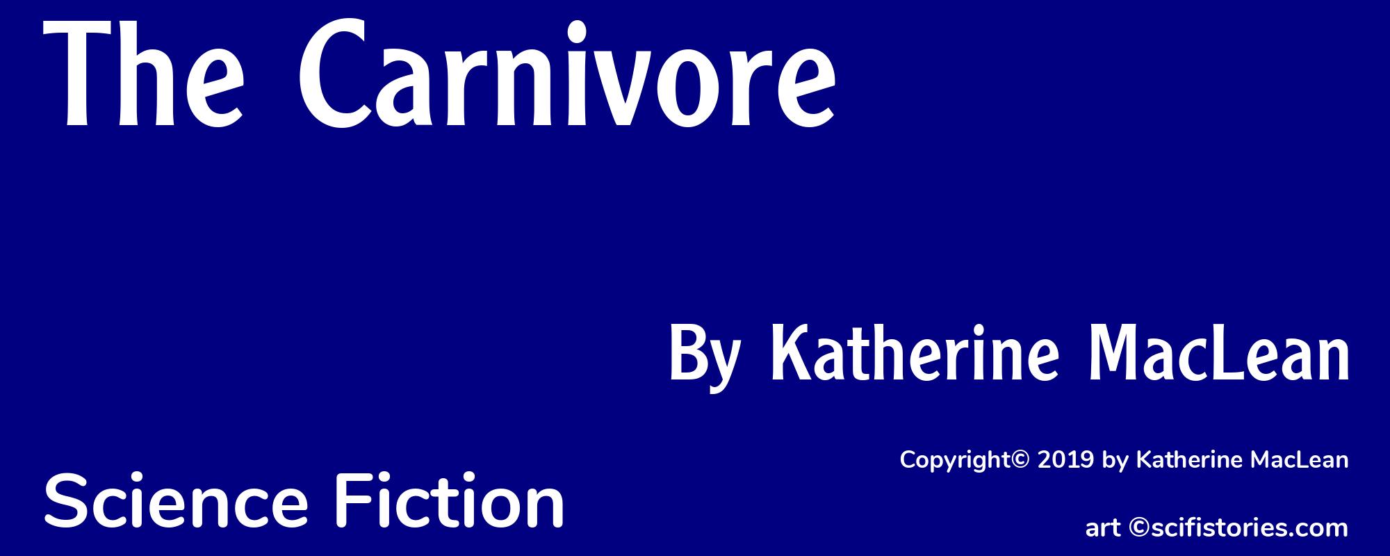 The Carnivore - Cover