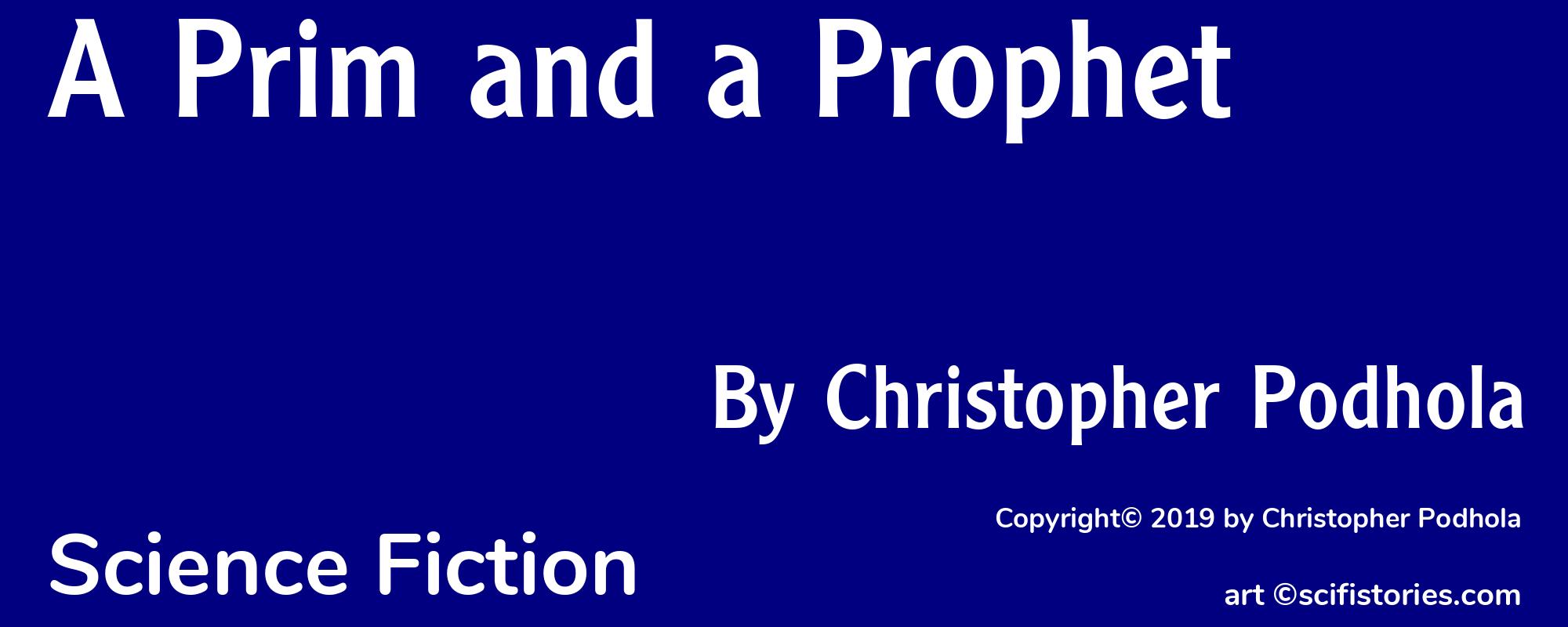 A Prim and a Prophet - Cover
