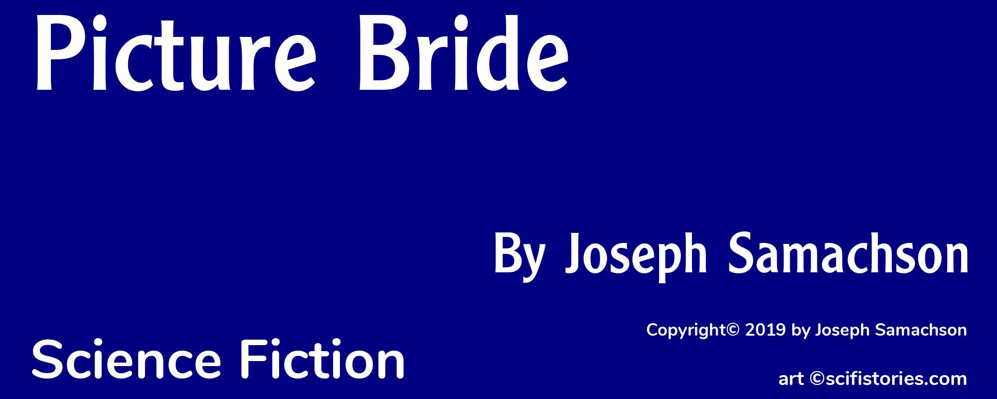 Picture Bride - Cover