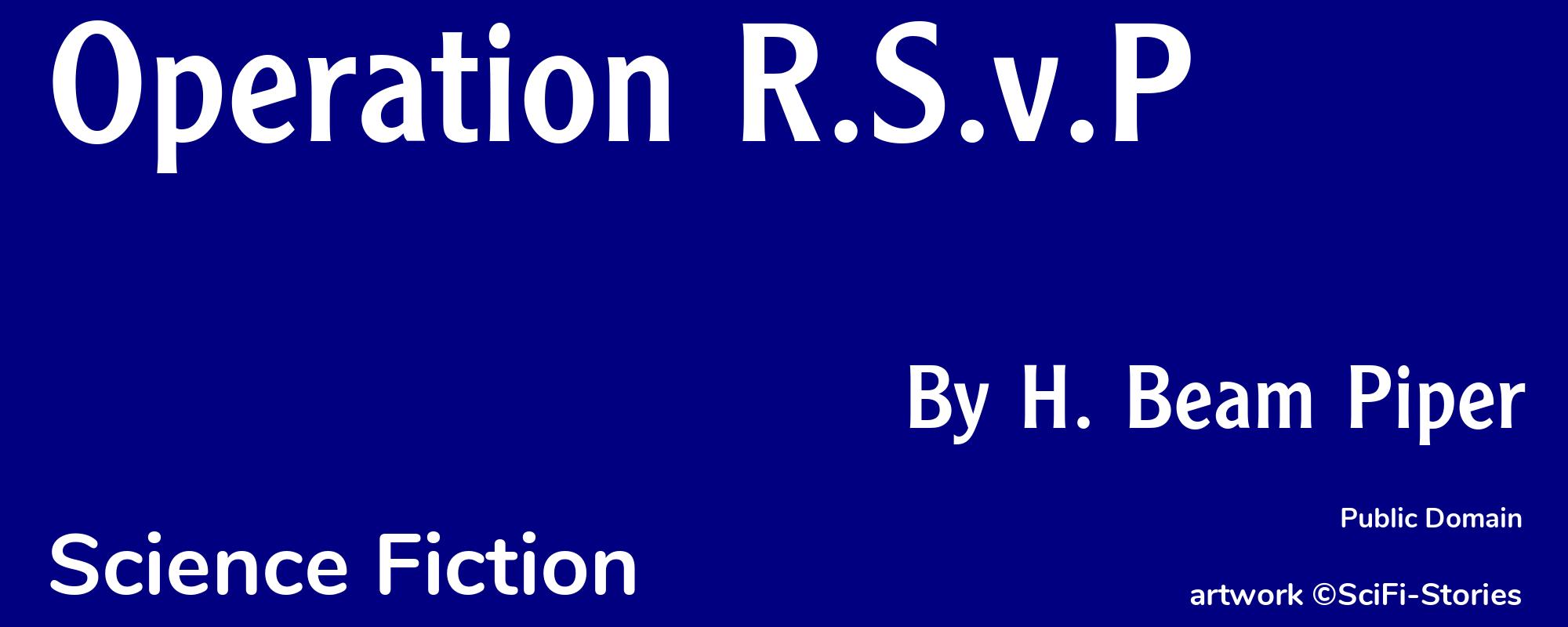 Operation R.S.v.P - Cover