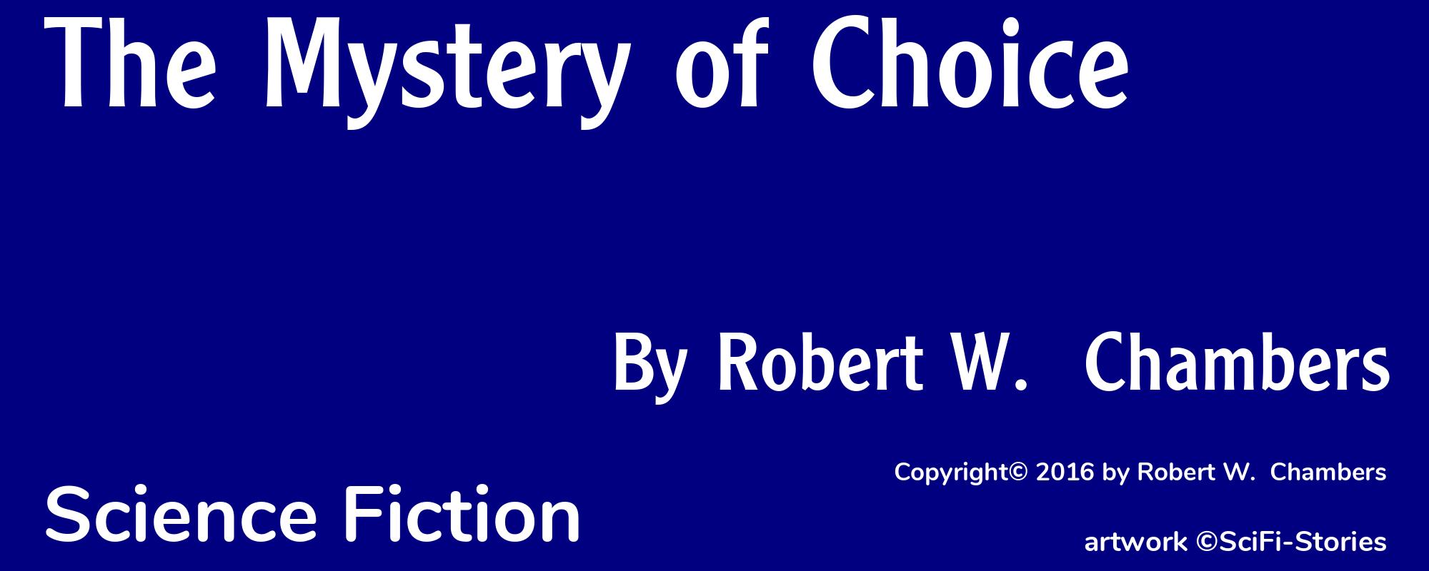 The Mystery of Choice - Cover