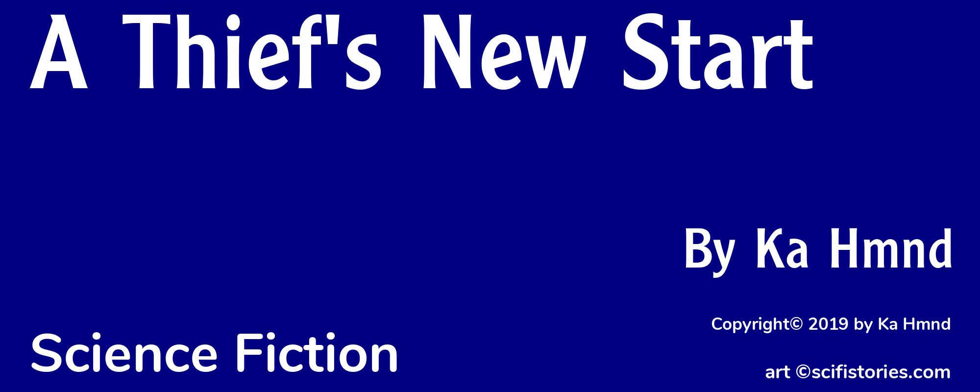 A Thief's New Start - Cover