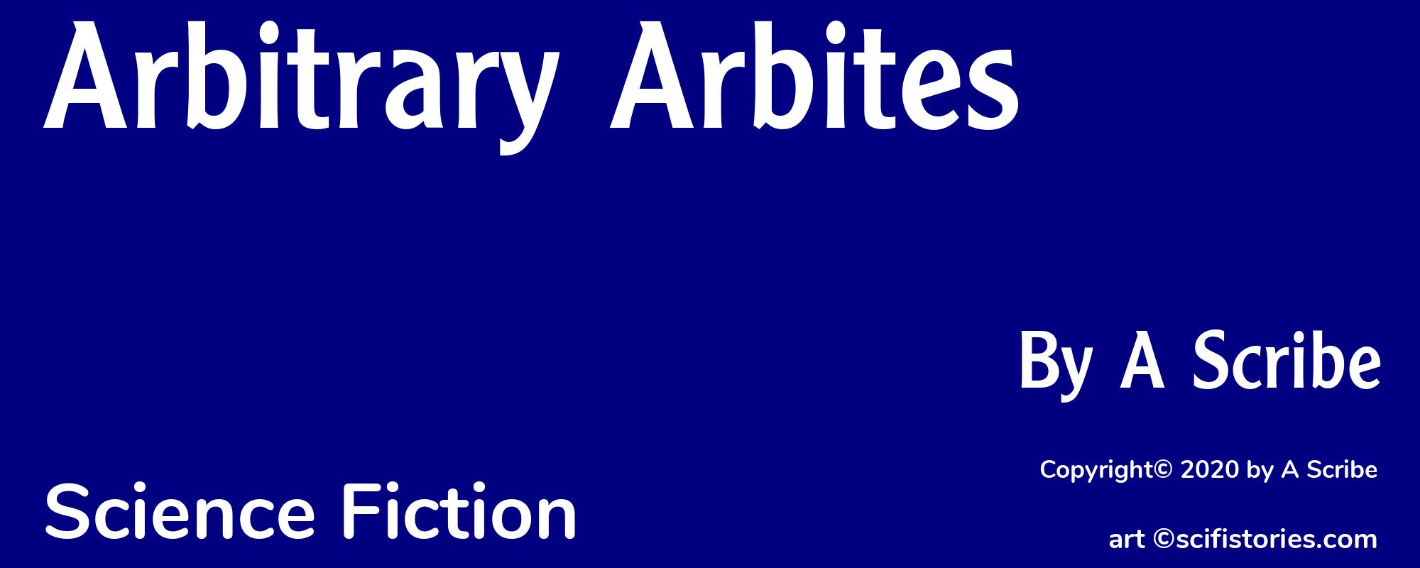 Arbitrary Arbites - Cover