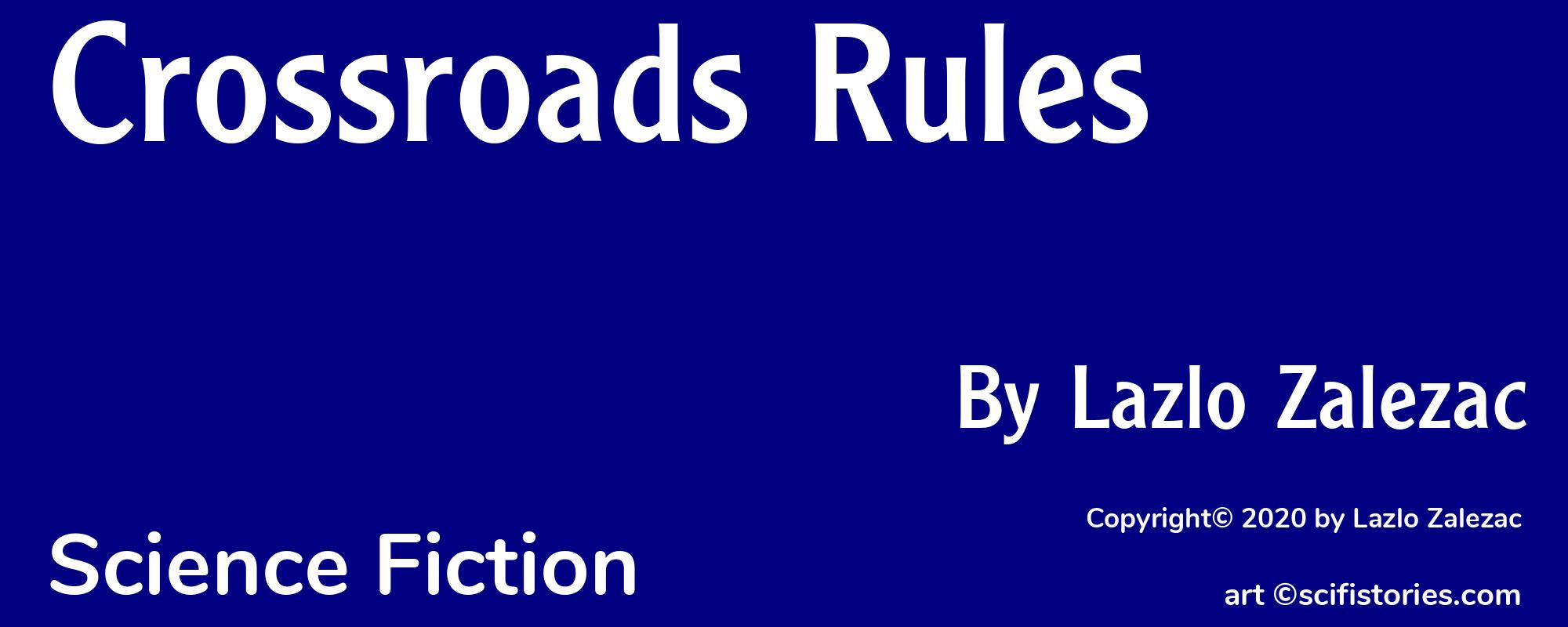 Crossroads Rules - Cover