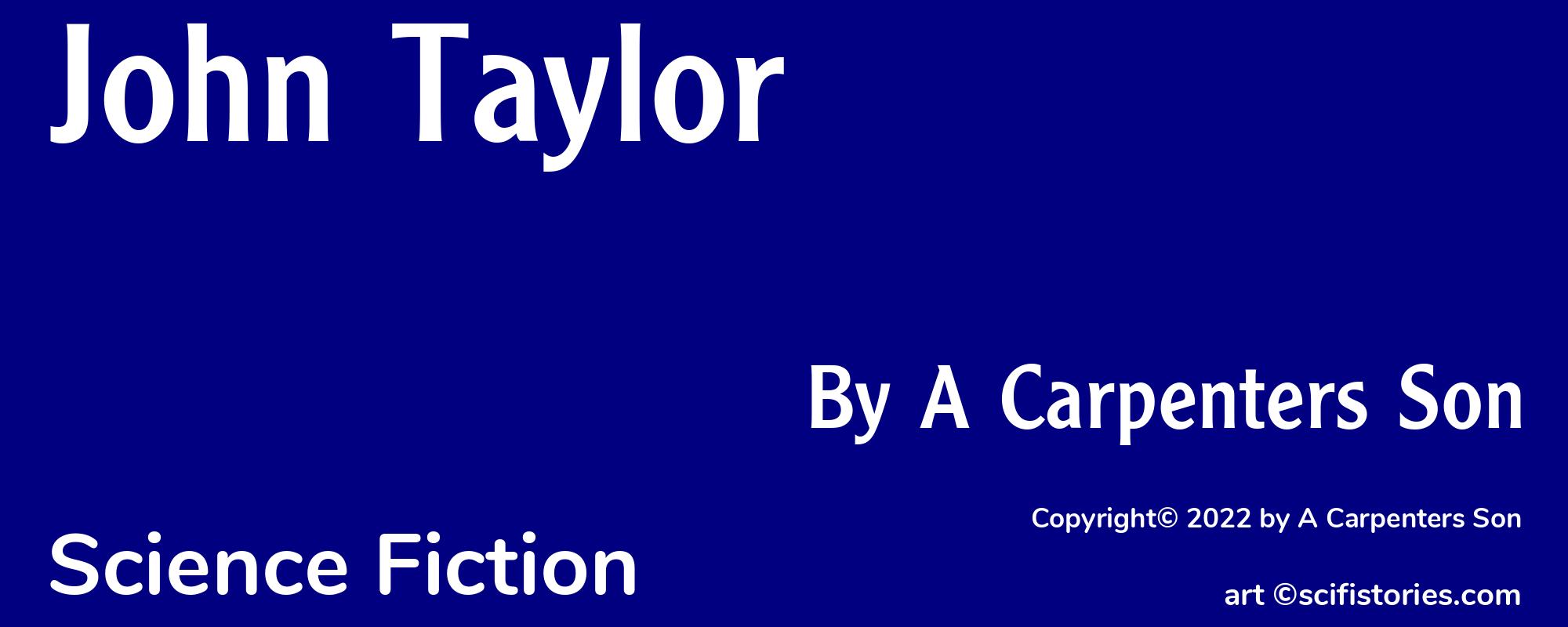 John Taylor - Cover