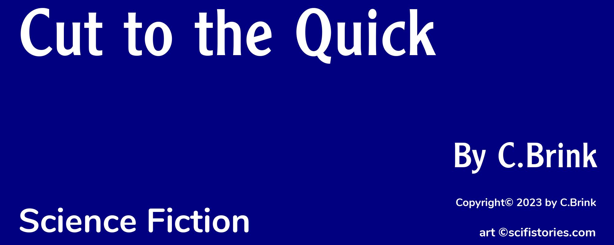 Cut to the Quick - Cover