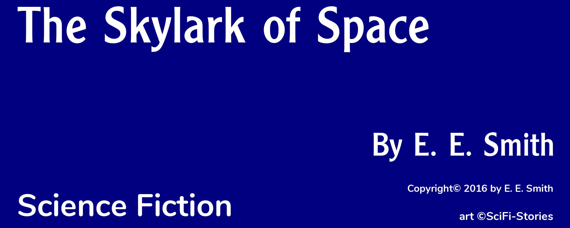 The Skylark of Space - Cover