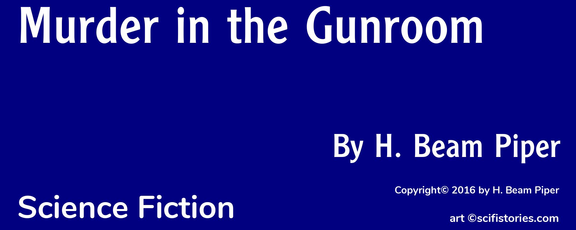 Murder in the Gunroom - Cover