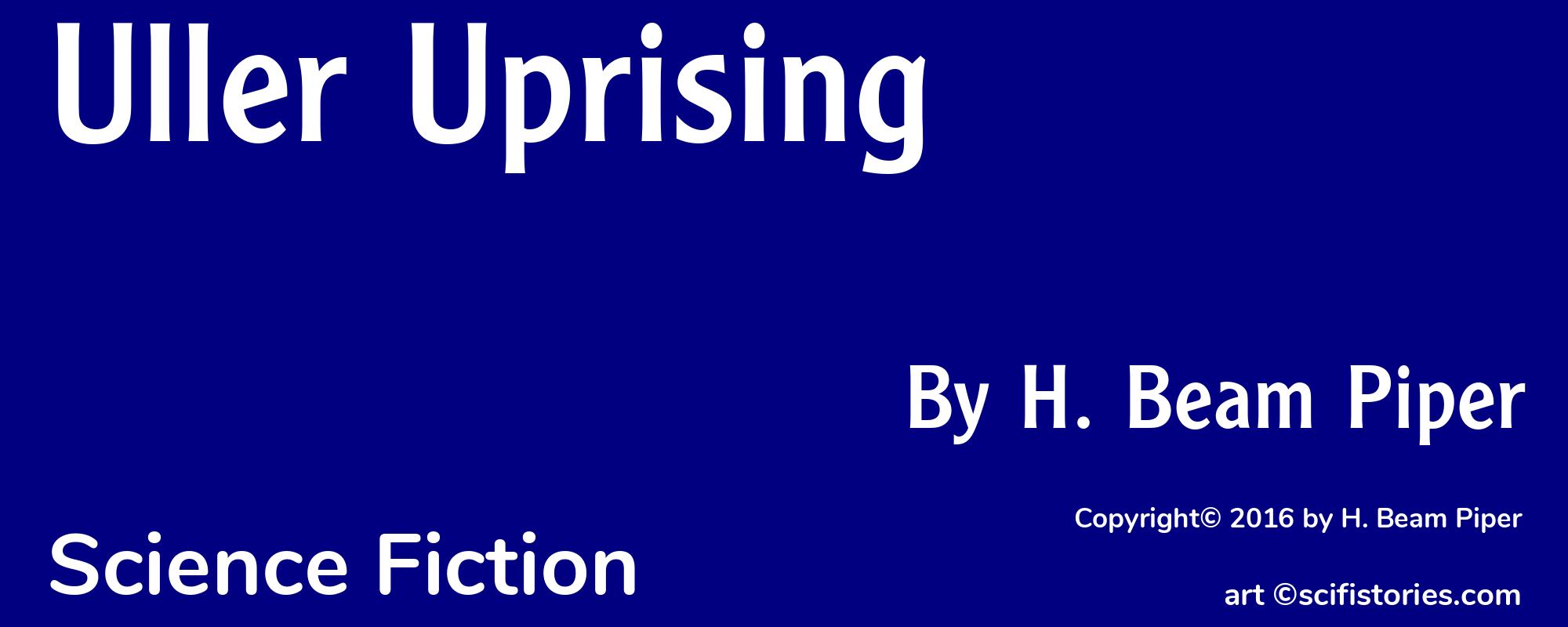 Uller Uprising - Cover