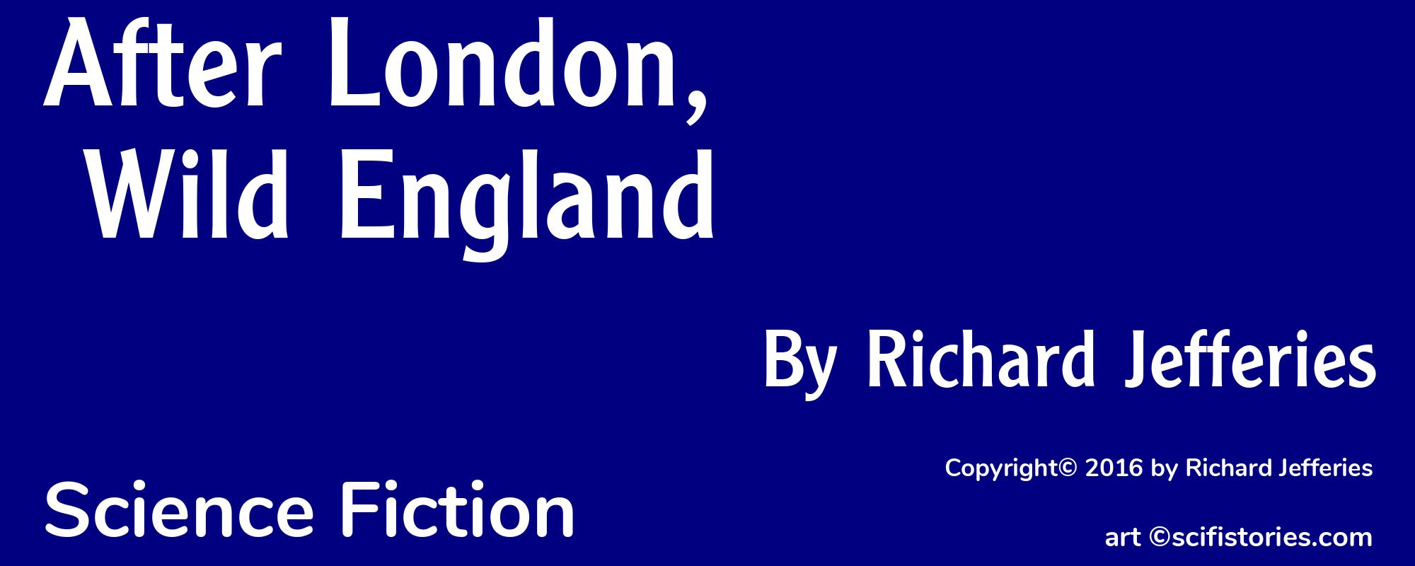 After London, Wild England - Cover