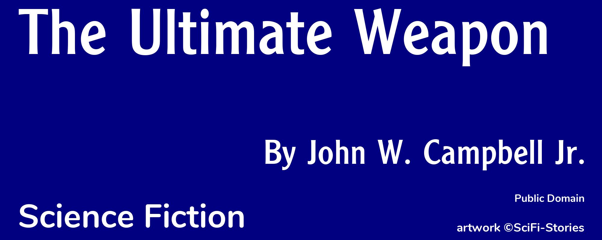 The Ultimate Weapon - Cover