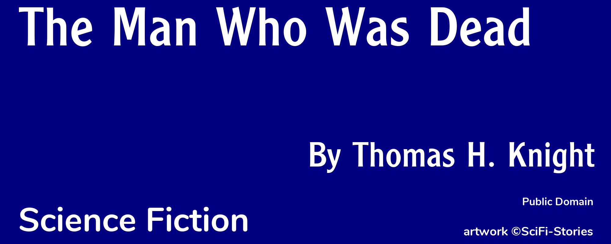 The Man Who Was Dead - Cover