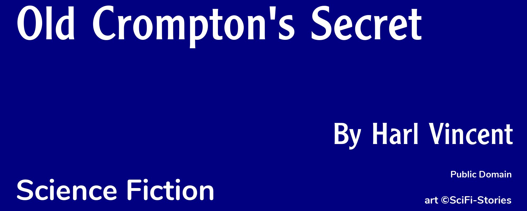 Old Crompton's Secret - Cover