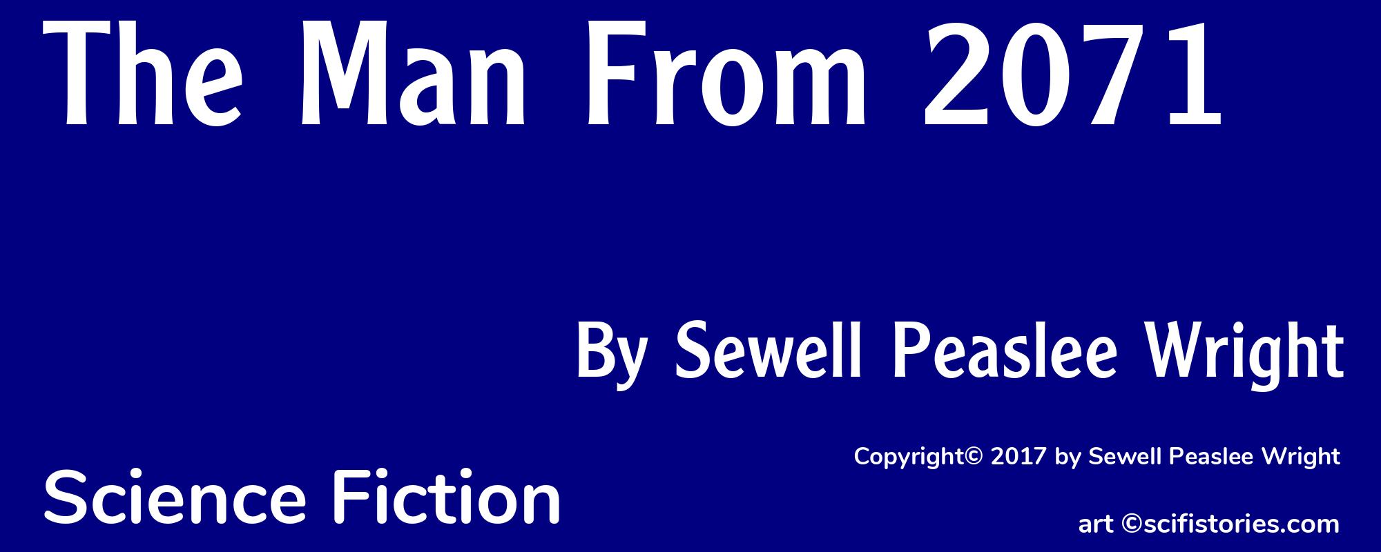 The Man From 2071 - Cover