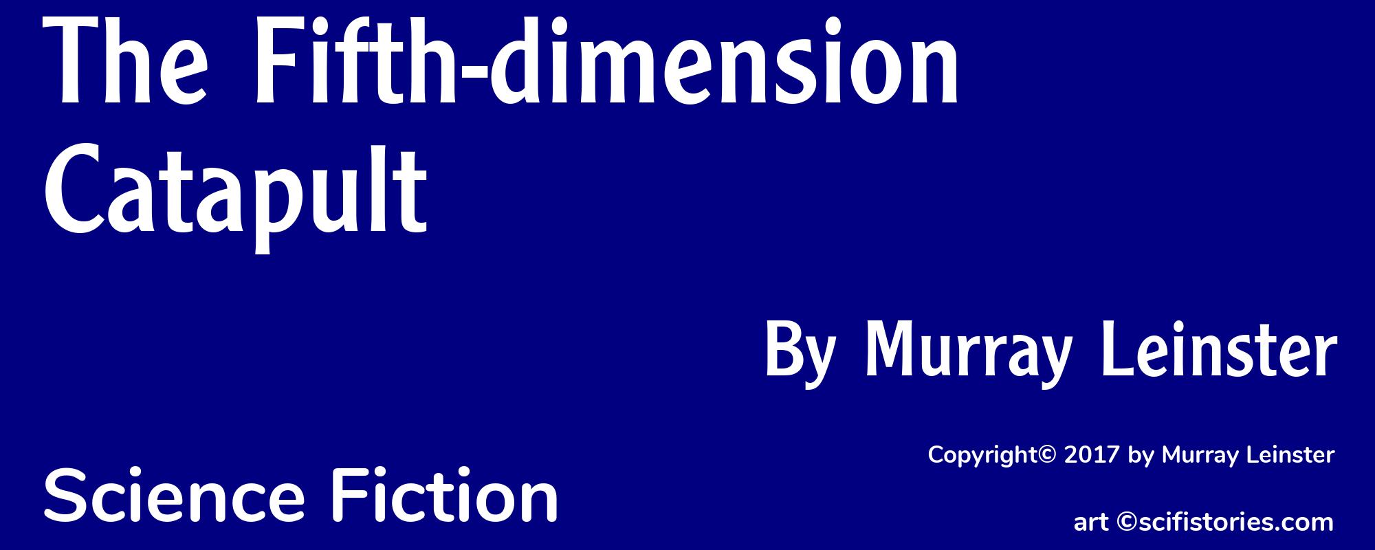 The Fifth-dimension Catapult - Cover