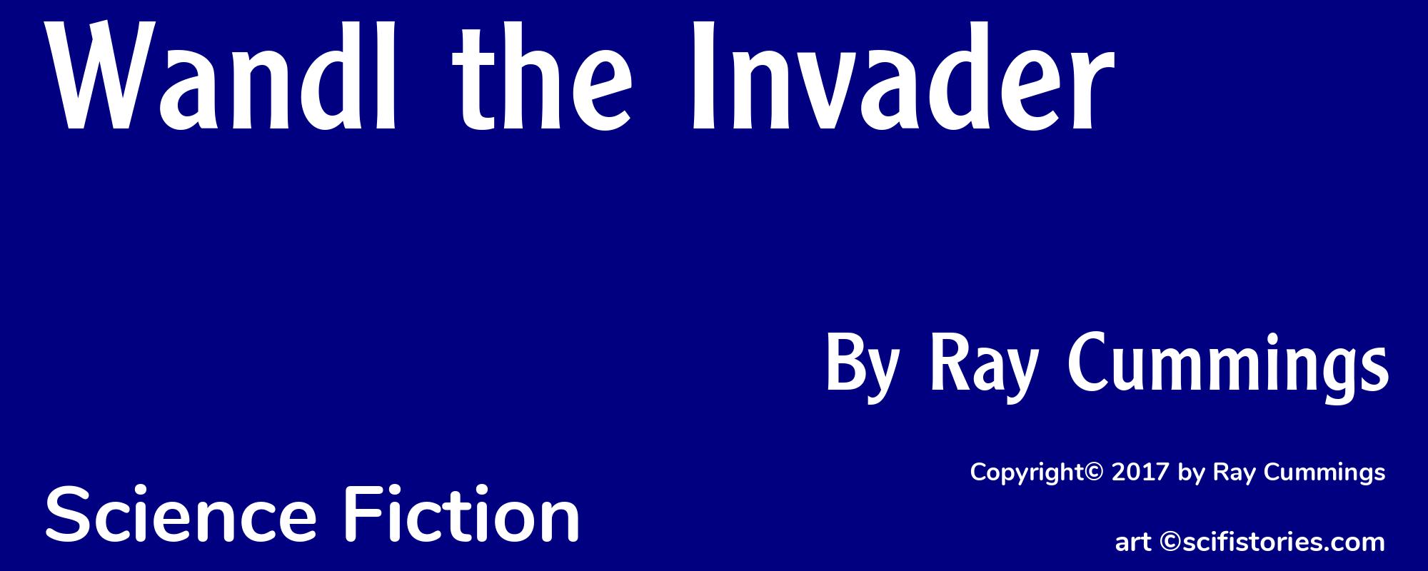 Wandl the Invader - Cover