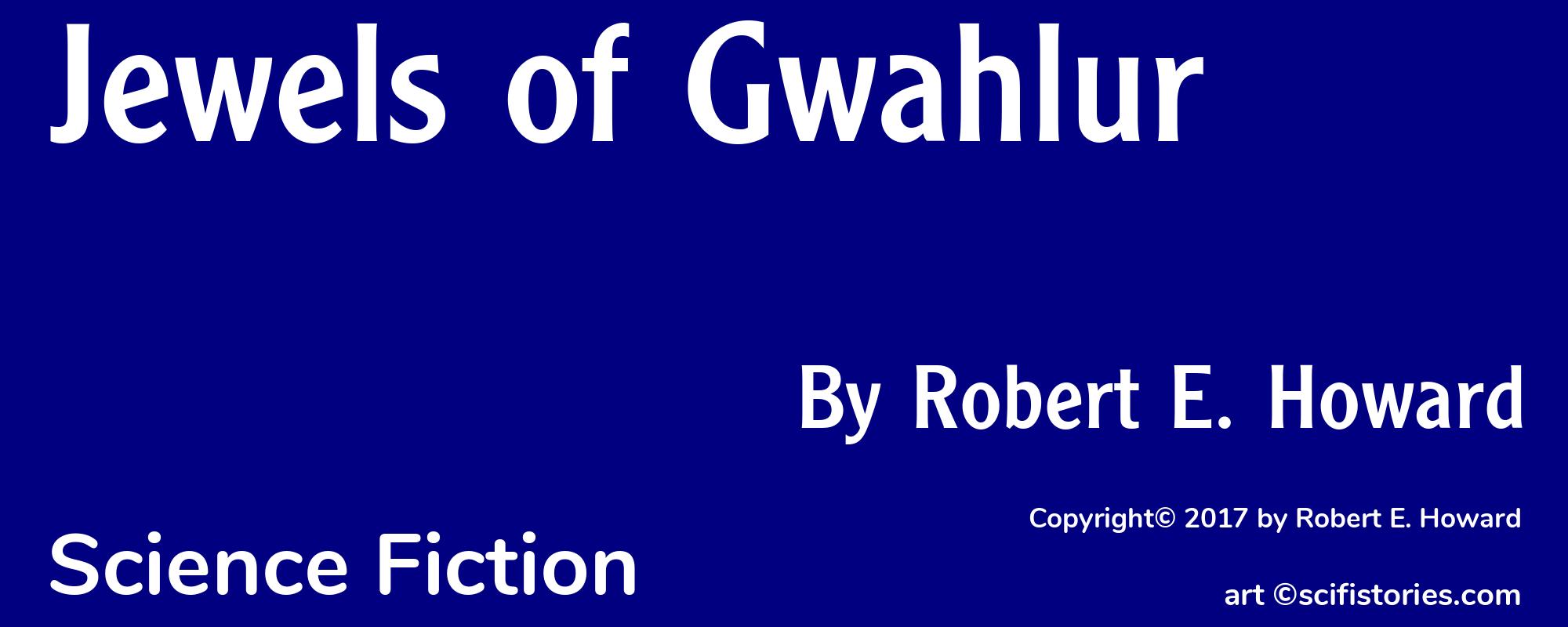 Jewels of Gwahlur - Cover