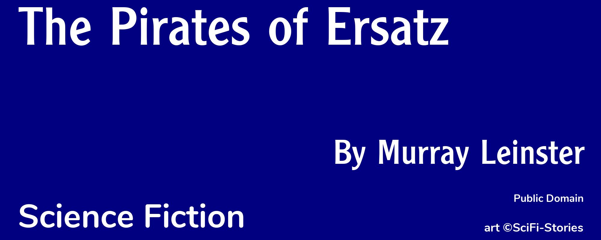 The Pirates of Ersatz - Cover