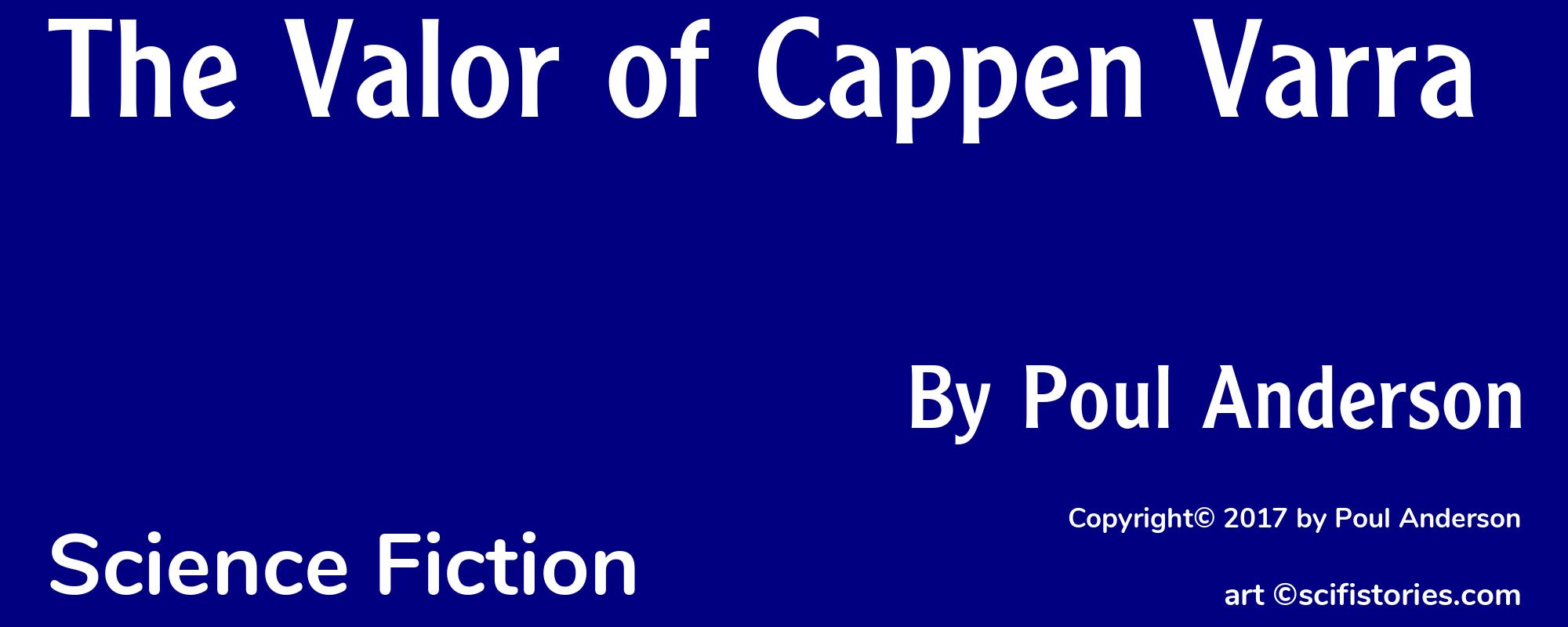 The Valor of Cappen Varra - Cover