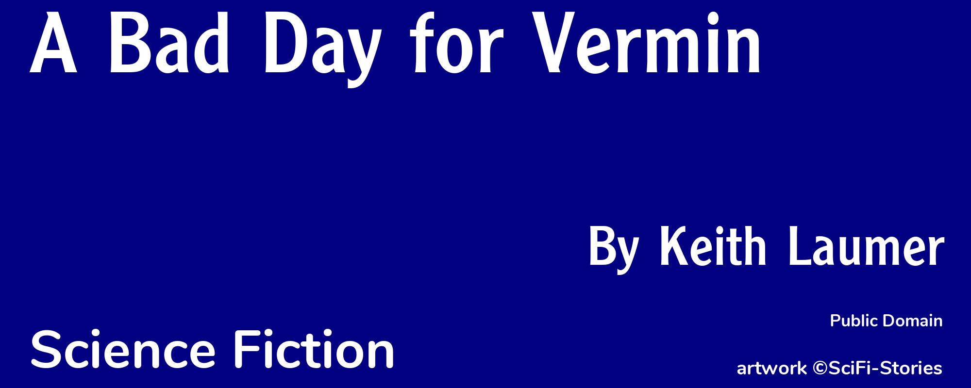 A Bad Day for Vermin - Cover