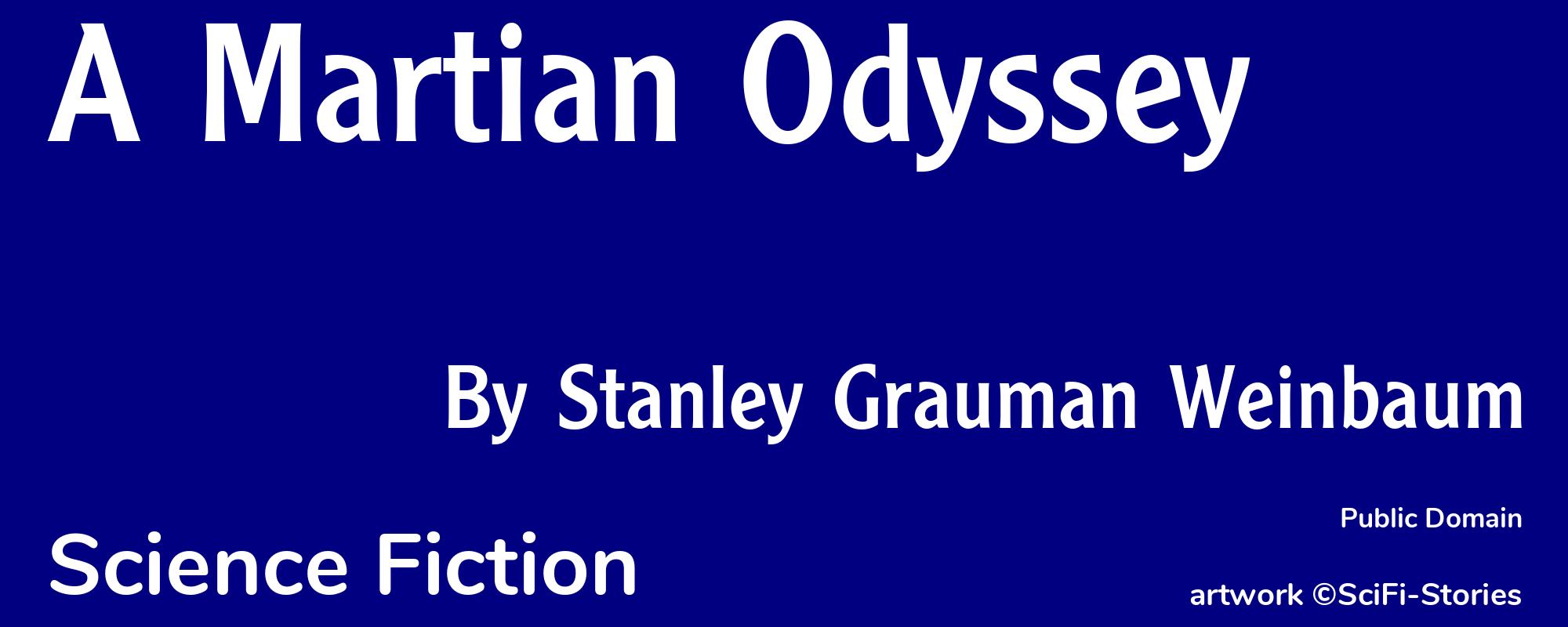 A Martian Odyssey - Cover