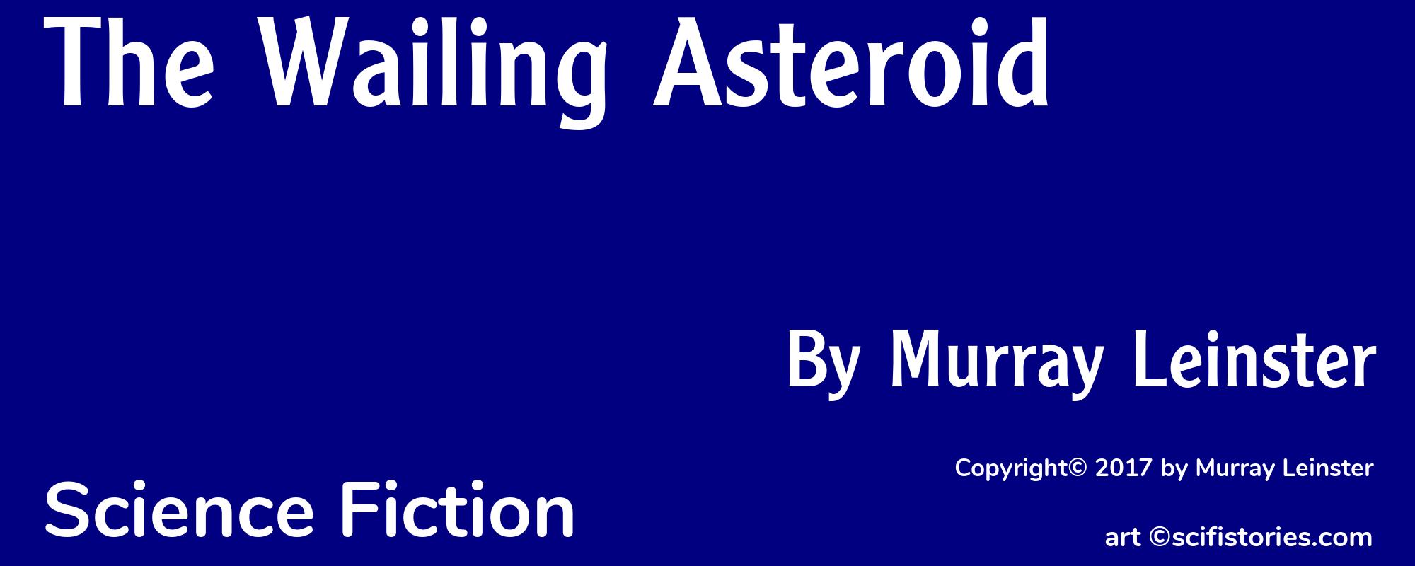 The Wailing Asteroid - Cover