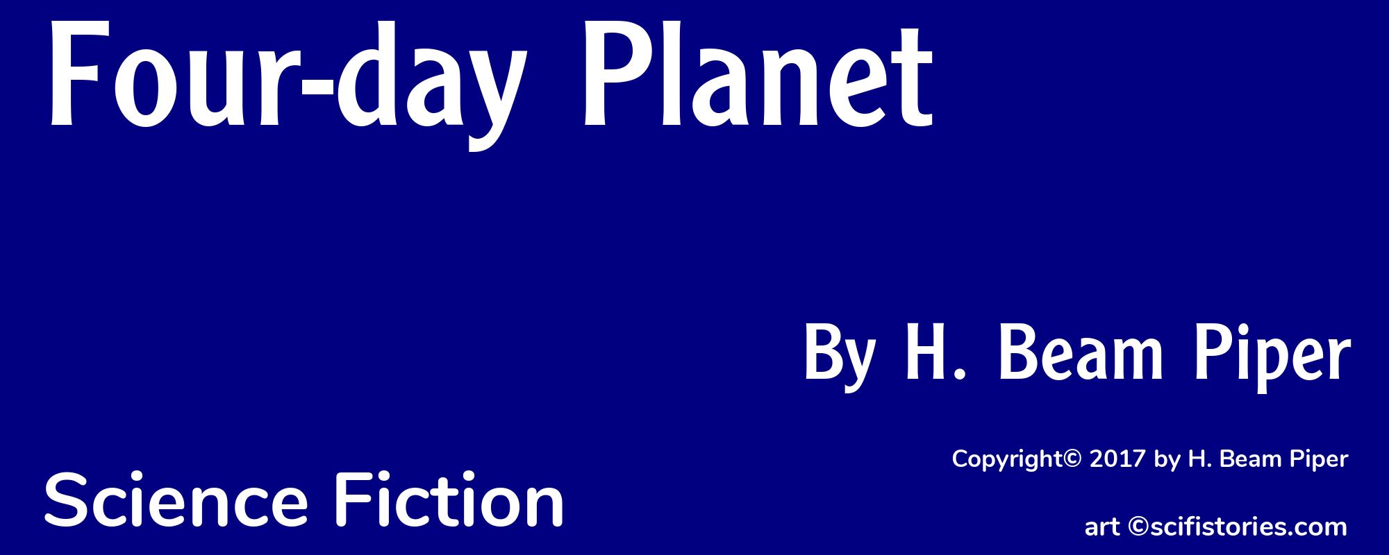 Four-day Planet - Cover