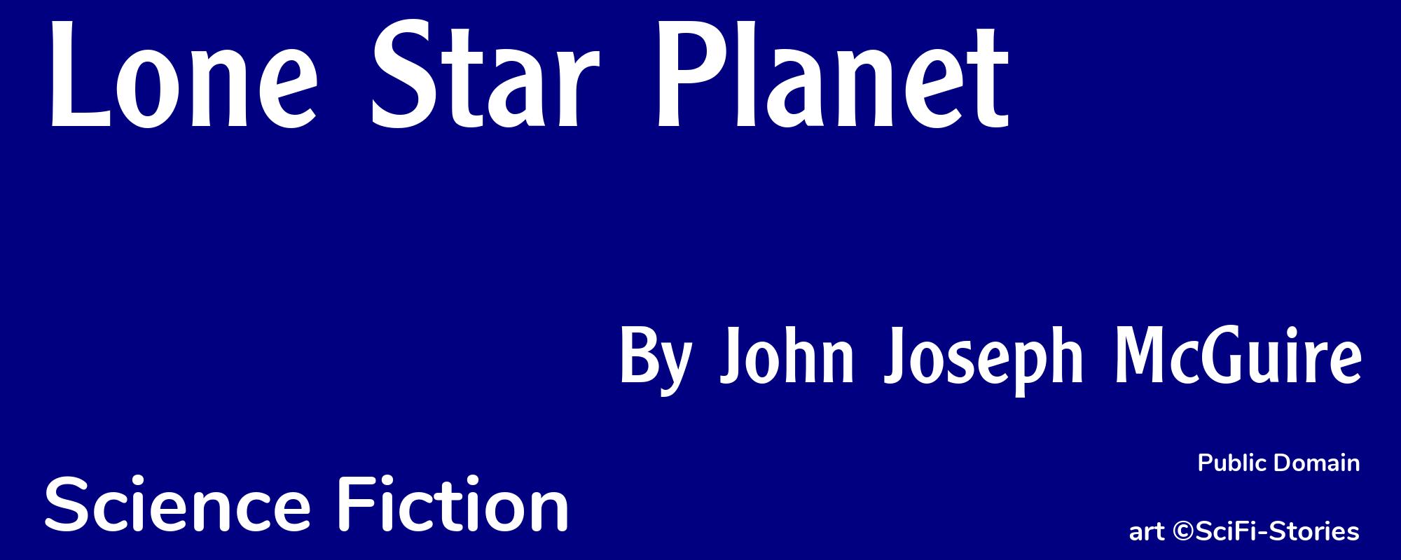 Lone Star Planet - Cover