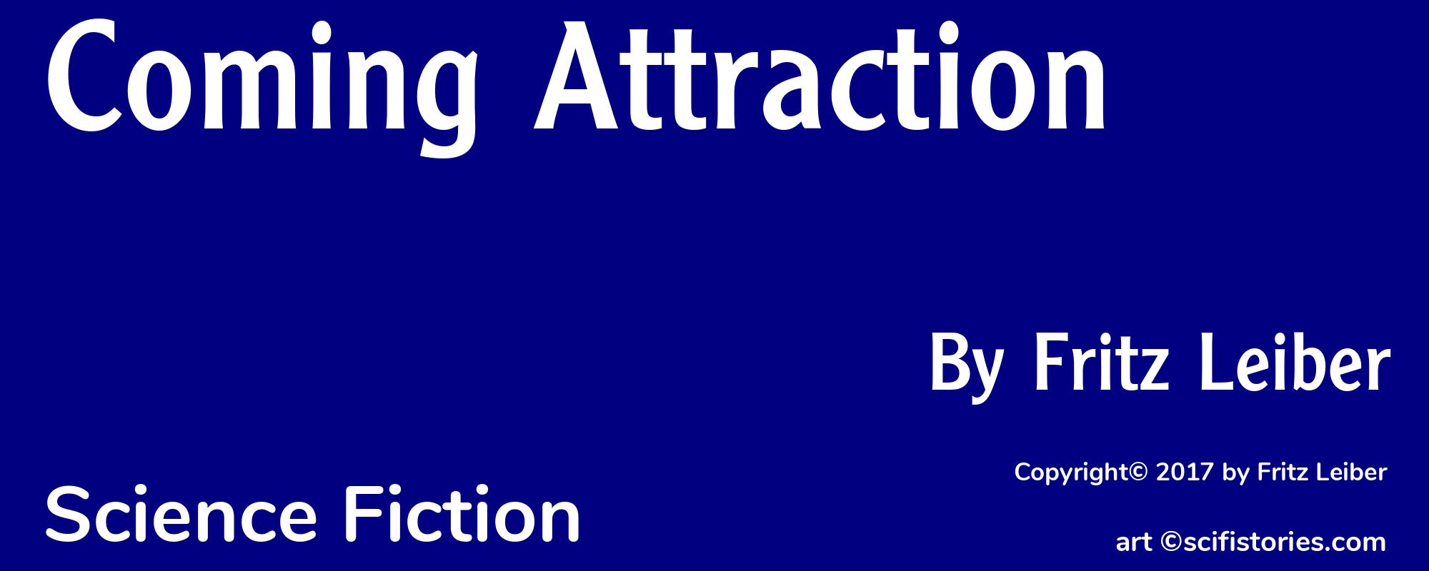 Coming Attraction - Cover