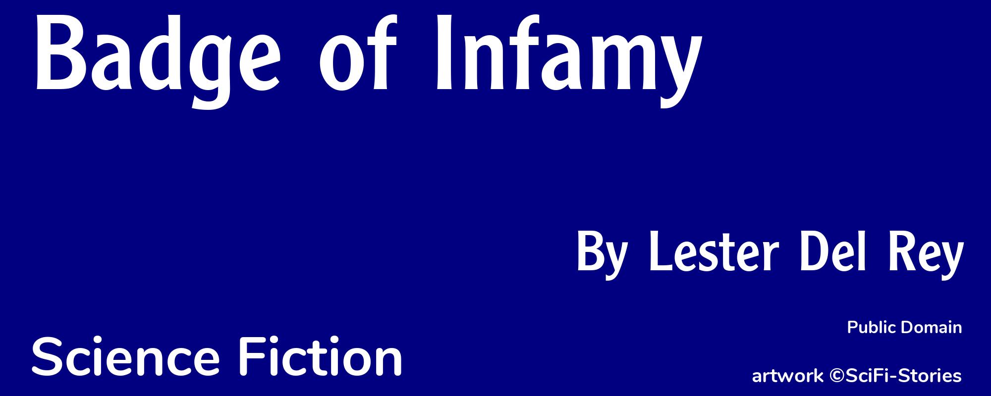Badge of Infamy - Cover