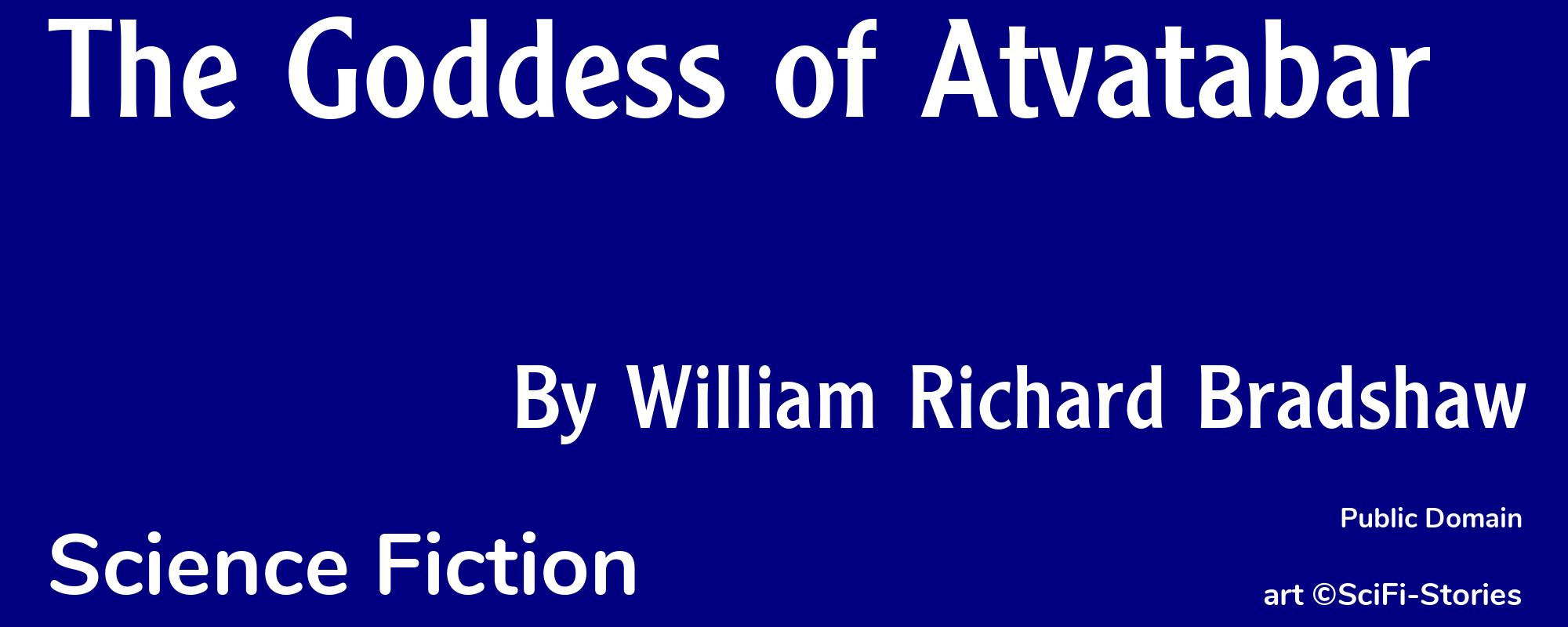 The Goddess of Atvatabar - Cover