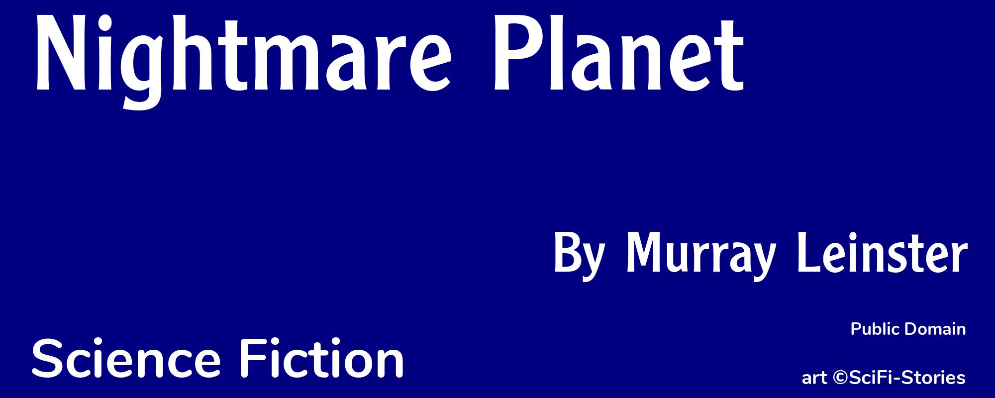 Nightmare Planet - Cover