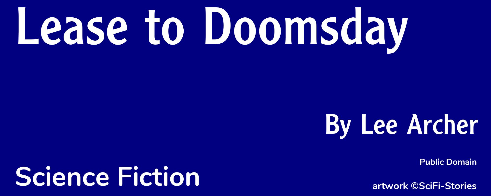 Lease to Doomsday - Cover