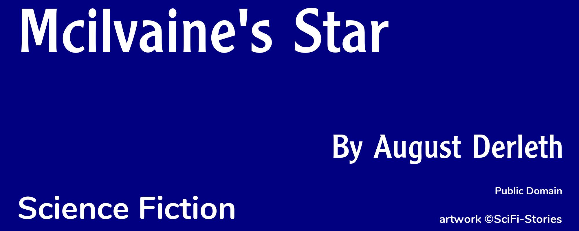 Mcilvaine's Star - Cover
