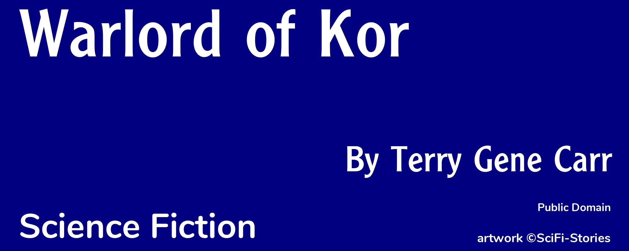 Warlord of Kor - Cover