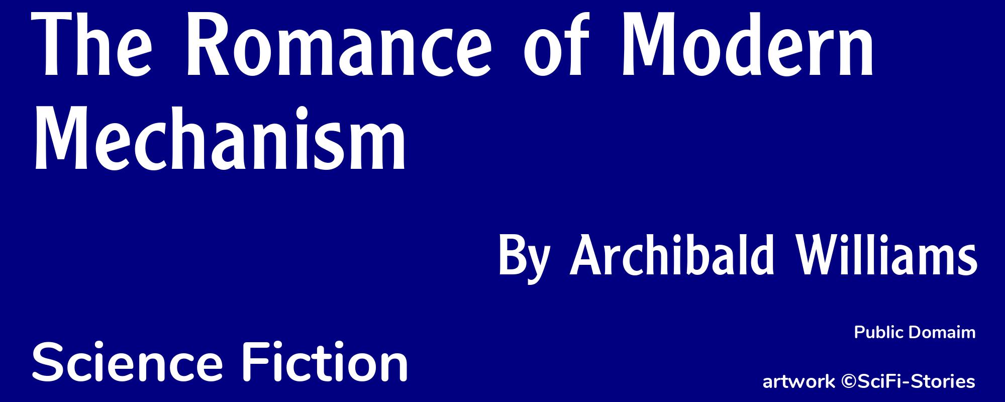 The Romance of Modern Mechanism - Cover