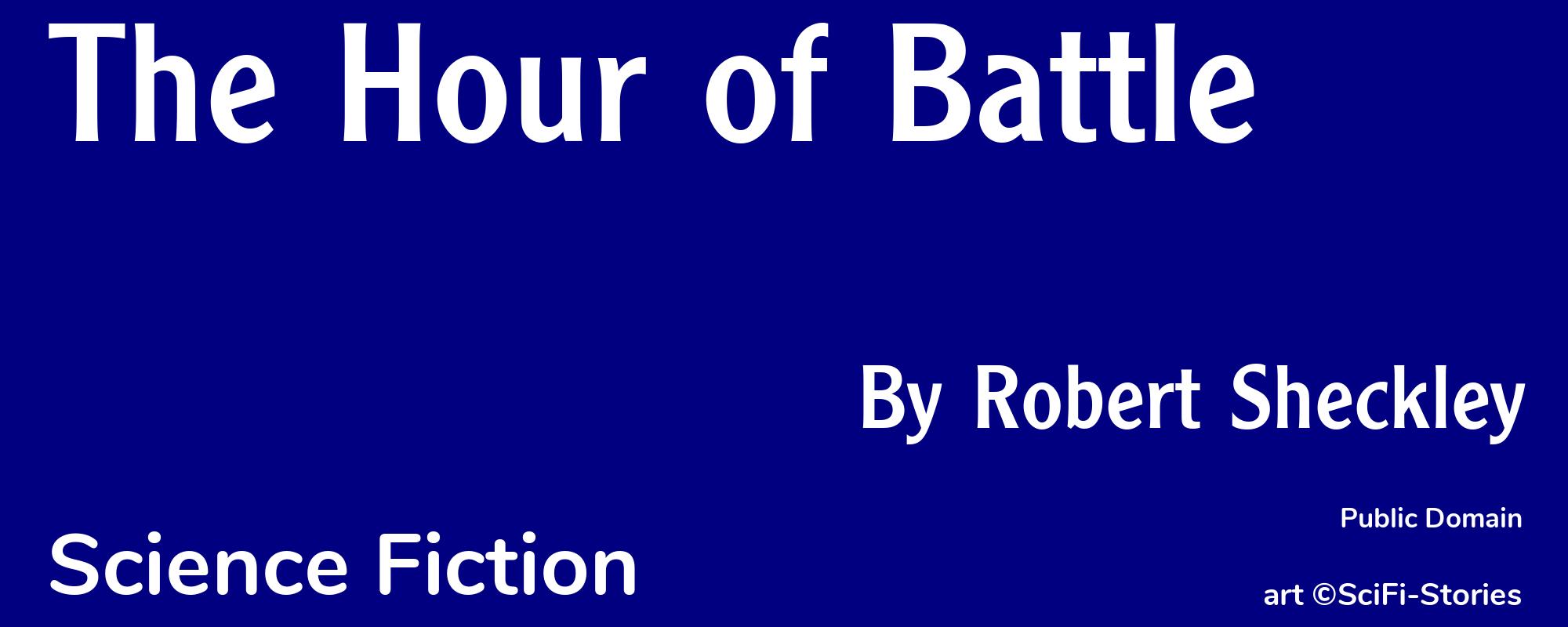 The Hour of Battle - Cover